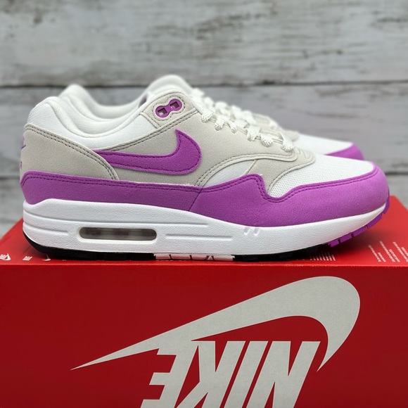 Nike Shoes - Nike Women's Air Max 1 Shoes Fuchsia Dream Size 9 White Pink New